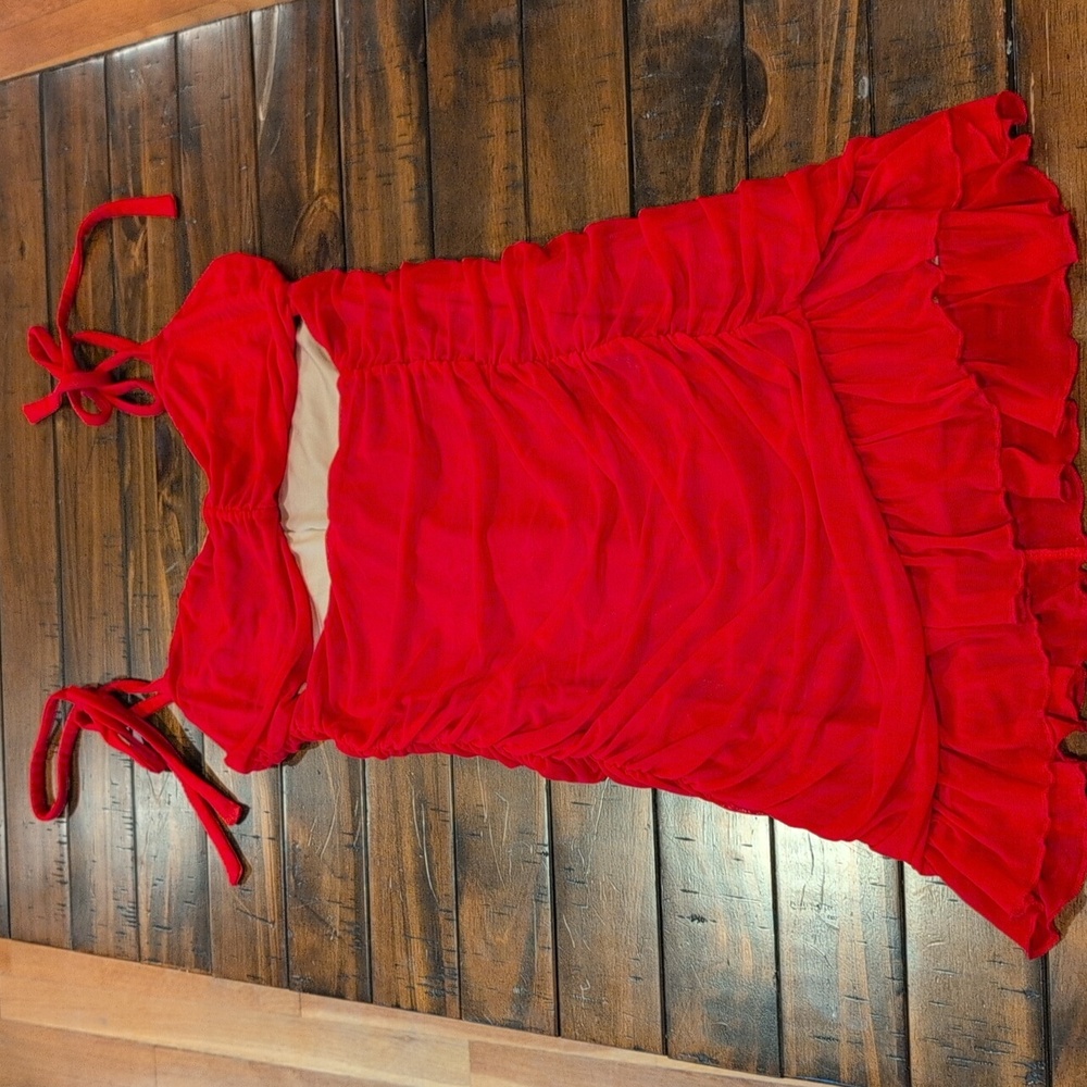 Majorelle Mercedes Dress Ruched Mesh - Picture 3 of 11